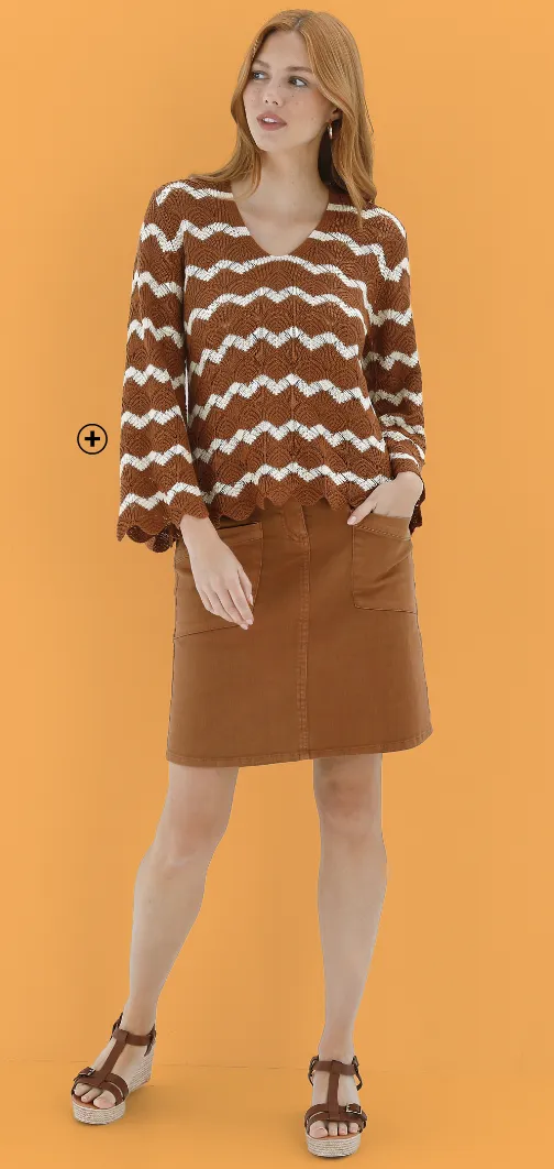 Pull fantaisie à manches pagodes - Blog Blancheporte