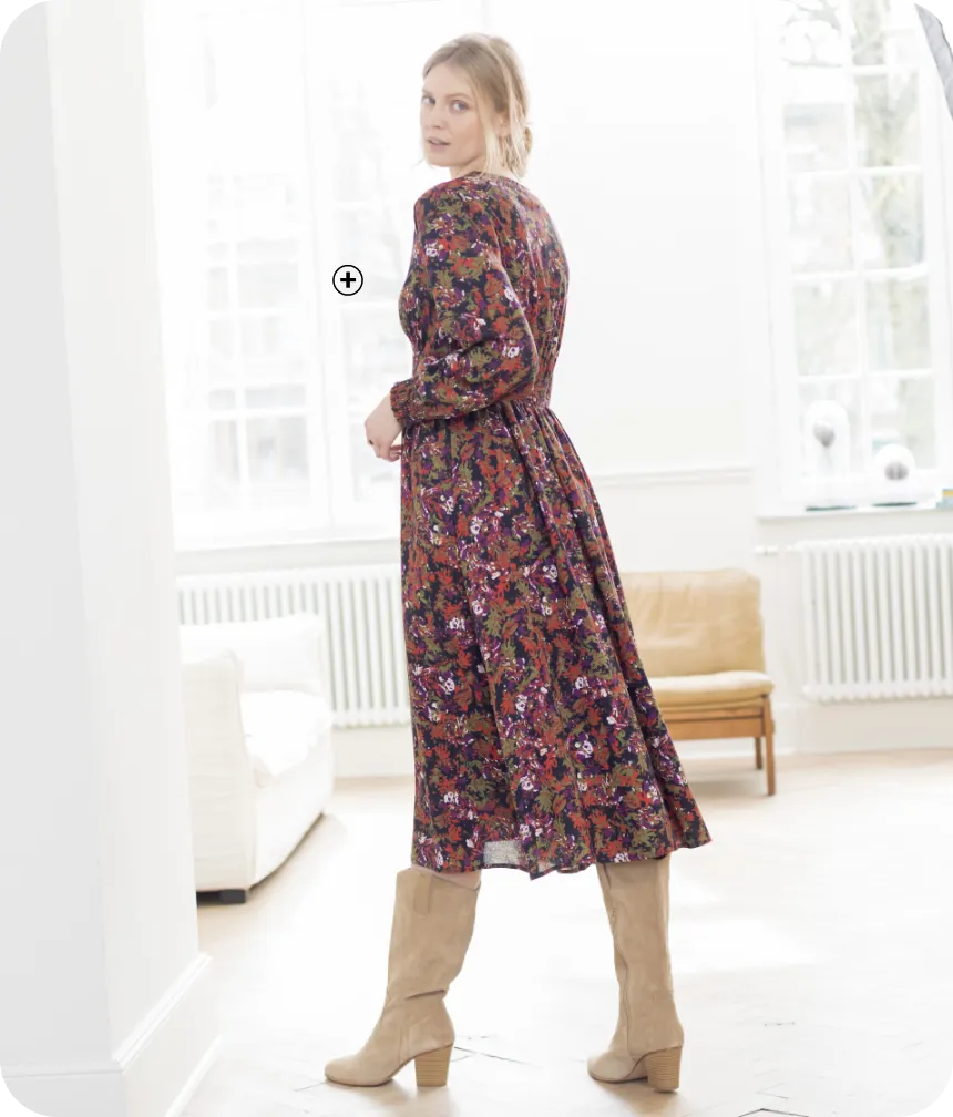 Robe midi imprimée, coupe fluide et moderne, pour sublimer toutes les silhouettes | Blog Blancheporte