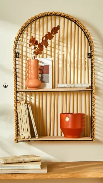 Etagère de rangement d'intérieur style vintage en bois pas cher | Blancheporte