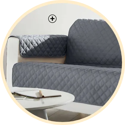 Protège-salon réversible en microfibre matelassée – protection complète du canapé – Blog Blancheporte