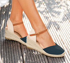 Sandales espadrilles compensées pas cher - Blancheporte 