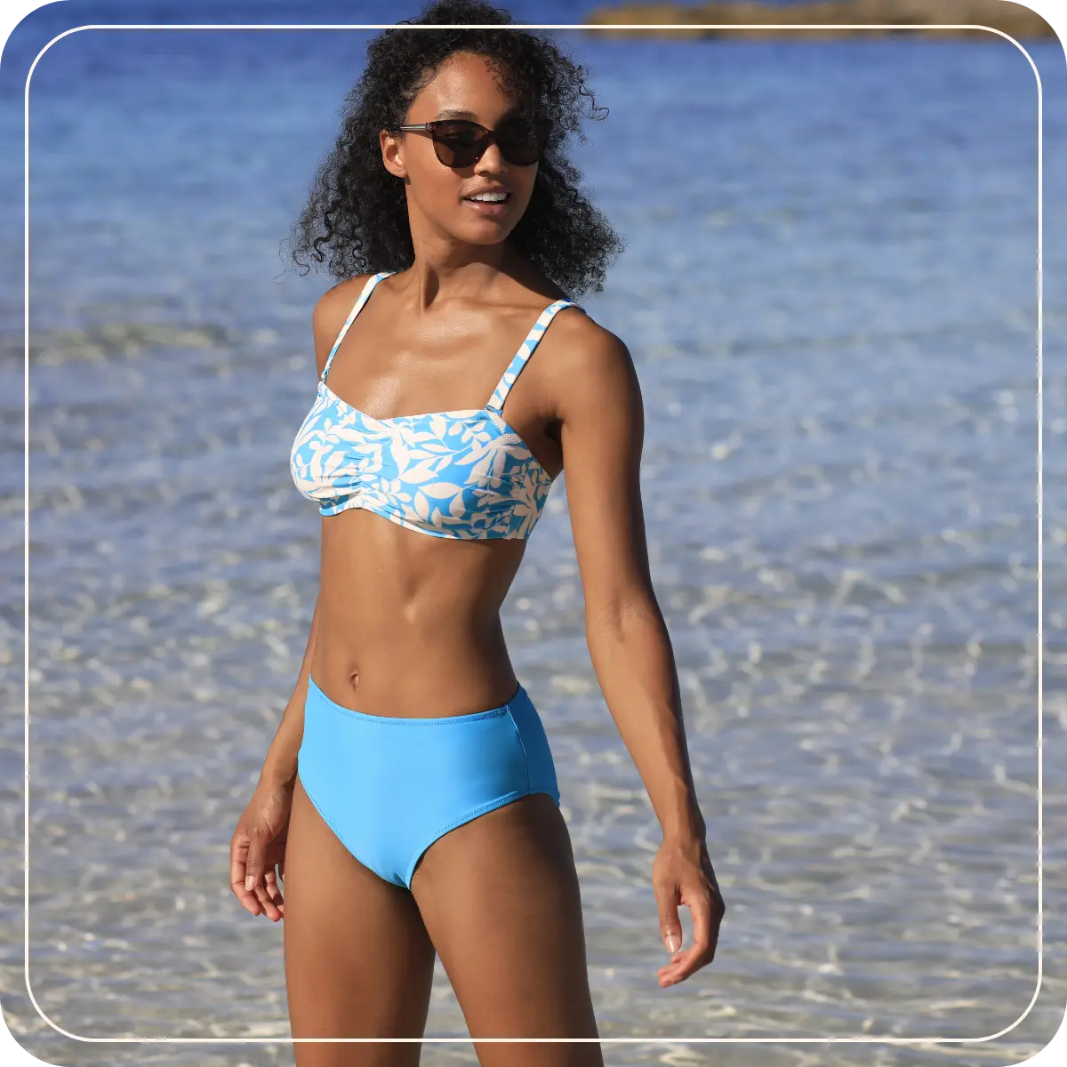 Haut de maillot de bain bandeau Linao, maintien et style pour les petites poitrines | Blancheporte