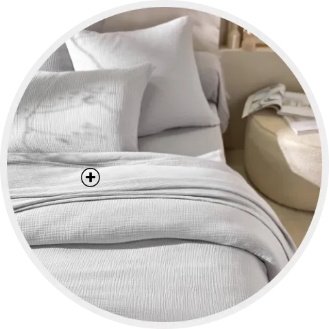 Taie et linge de lit en triple gaze de coton, avec oreiller confortable | Comment choisir son oreiller ? – Blancheporte