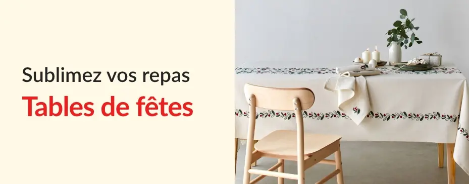 Craquez pour nos sélections de décoration de tables pour les fêtes