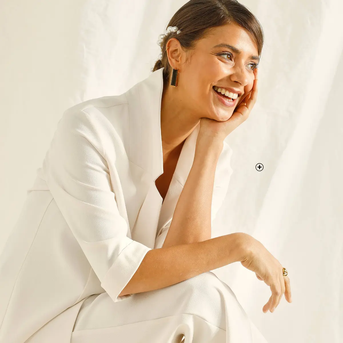 Veste élégante manches 3/4 en crêpe fluide, idéale pour une tenue de cérémonie | Blancheporte