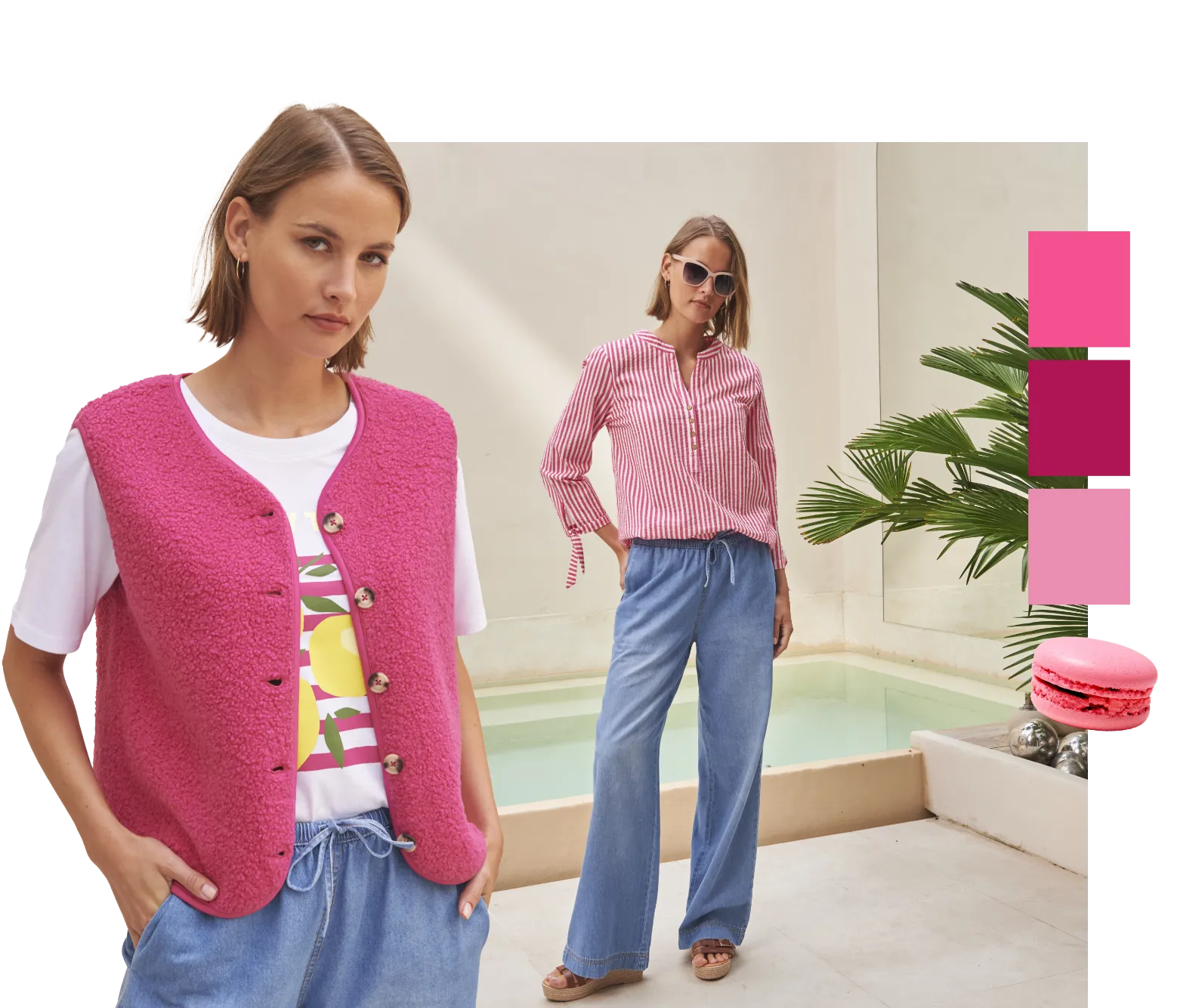 Le Rose, touche de romantisme estival: découvrez les couleurs tendance printemps-été 2026, pour un look mode femme élégant | Blancheporte