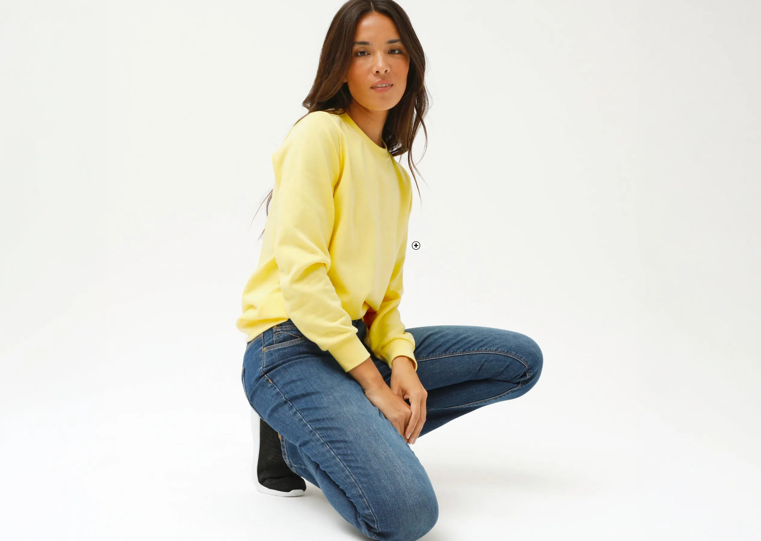 Sweat en molleton uni jaune confortable au style décontracté pour un look casual - Blog Blancheporte
