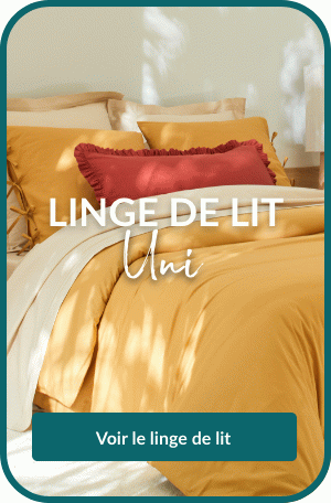Découvrez notre sélection de linge de lit uni