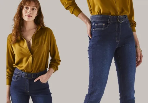 Zoom mode Blancheporte : la tendance denim pour femme et pour homme