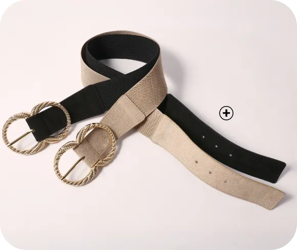Ceinture élastiquée à double boucle, accessoire chic pour compléter une robe midi | Blog Blancheporte