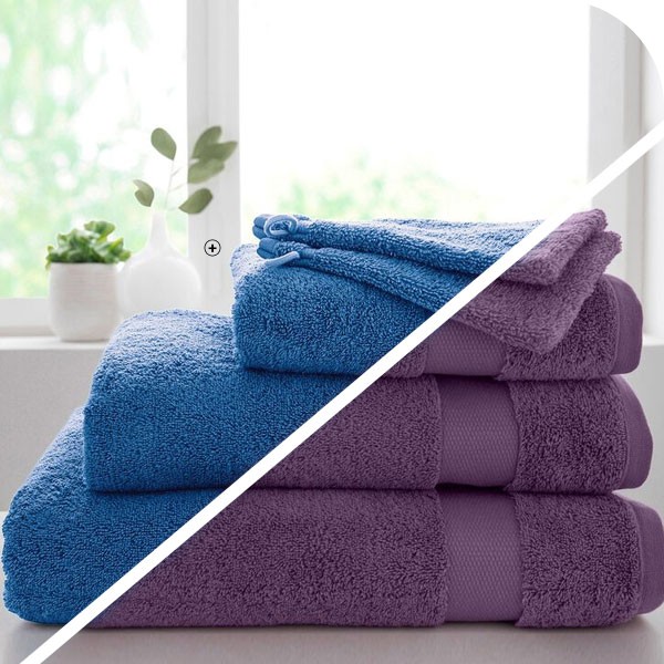 Eponge unie 420g/m2 confort moelleux Eponge unie 420g/m2 confort moelleux Colombine® aubergine pas cher | Blancheporte