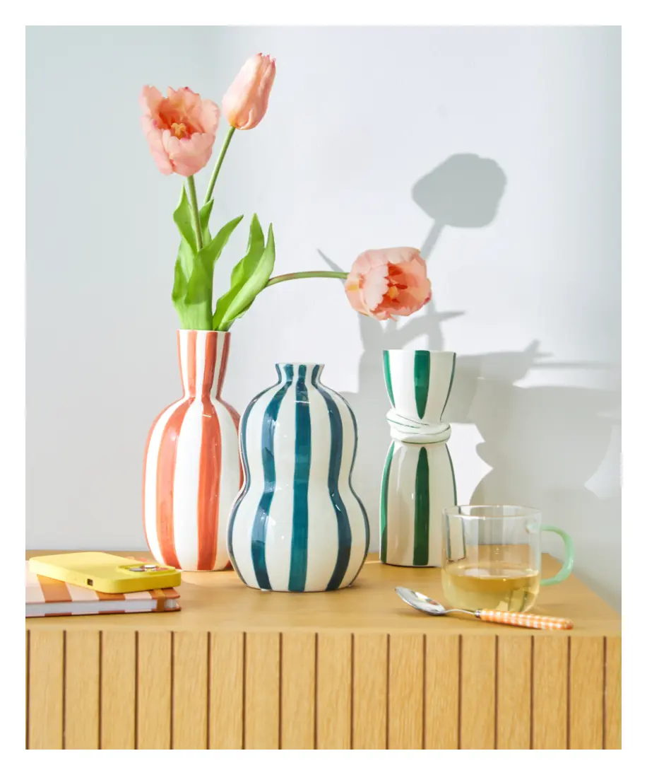 Découvrez notre sélection maison avec des motifs géométriques sur le site Blancheporte.fr