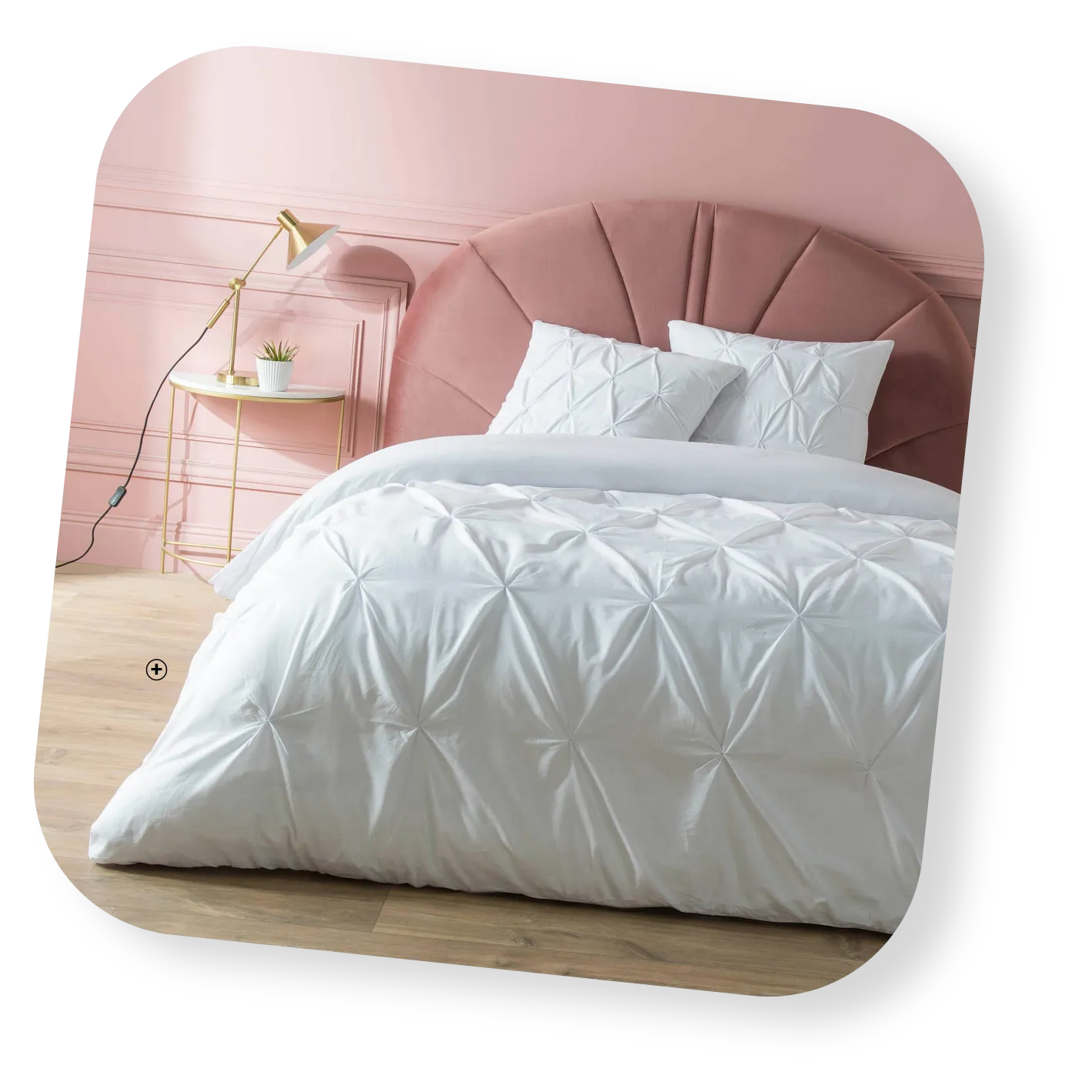 Parure de lit Hélène unie en coton finition capitonnée, look sobre et raffinée – housse de couette et taies | Blog Blancheporte