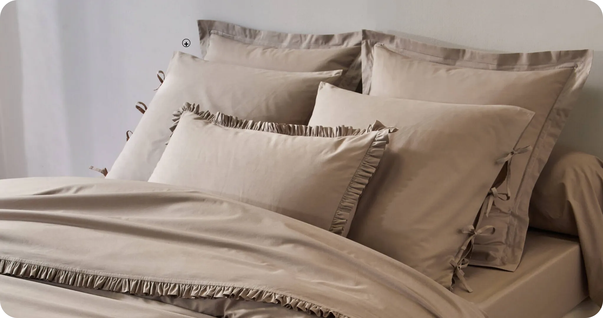 Linge de lit uni percale avec oreiller élégant et respirant | Comment choisir son oreiller ? – Blancheporte