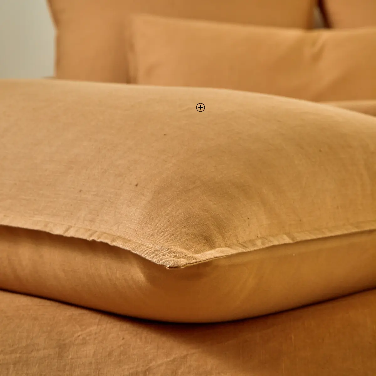 Linge de lit uni biface en lin lavé et coton lavé, douceur et respirabilité | Blancheporte