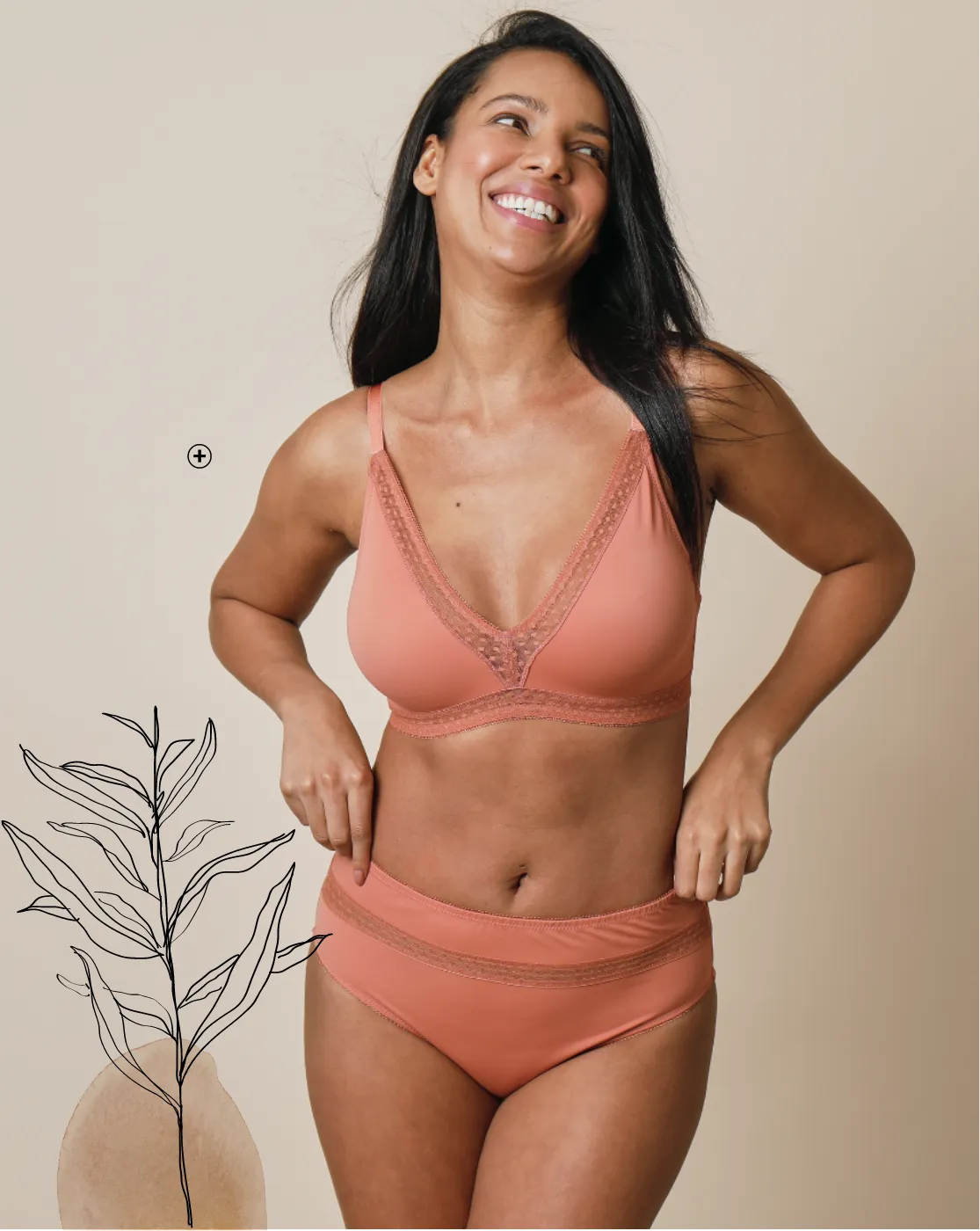 Soutien-gorge slow bra forme triangle Païa avec bonnets moulés sans armatures, pour un confort naturel - Blancheporte