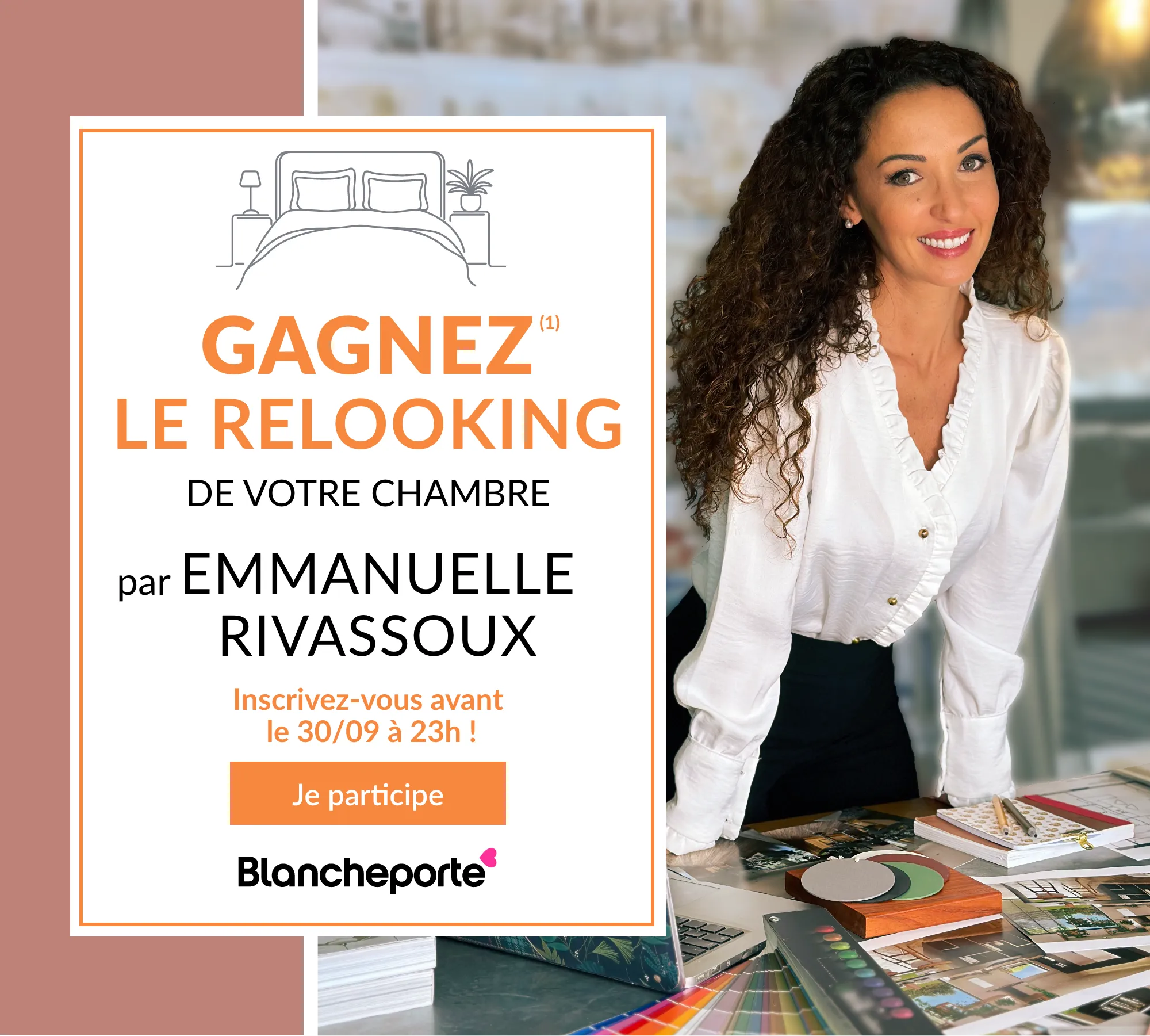 Gagnez le relooking de votre chambre grâce à Blancheporte