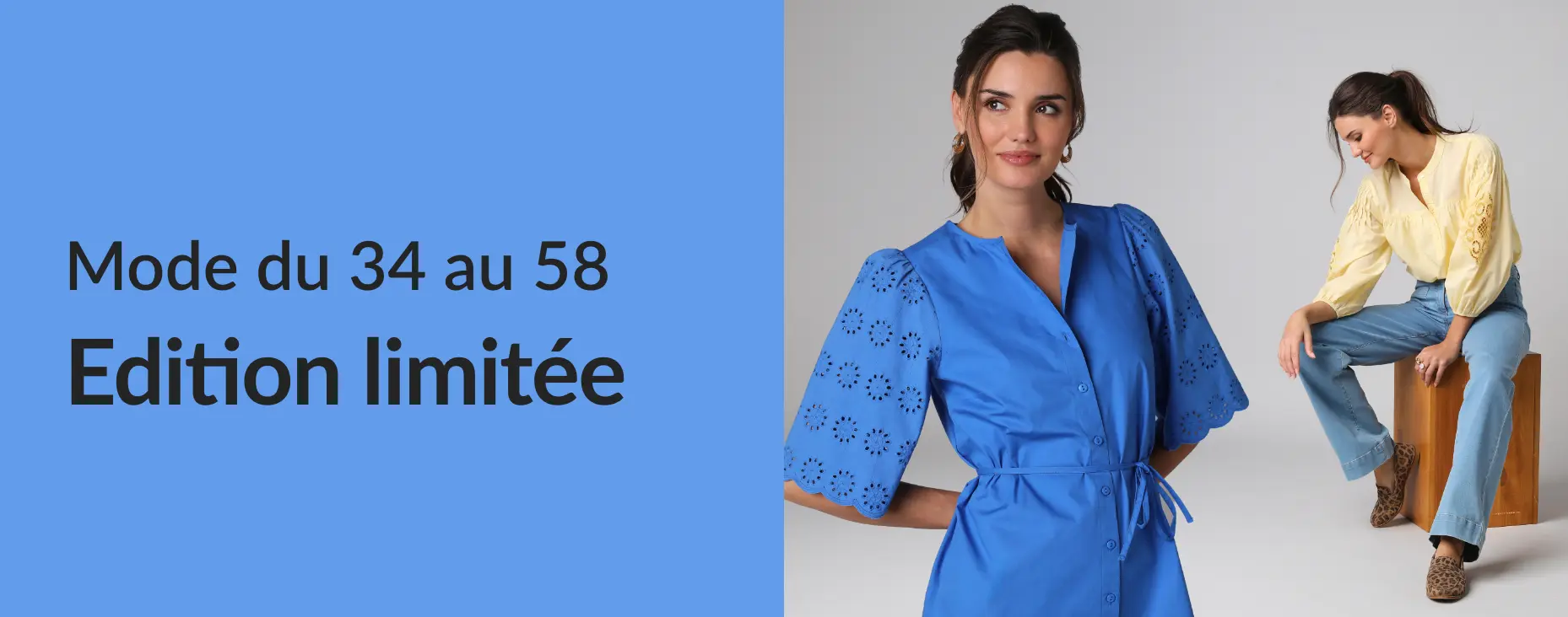 Découvrez une sélection de vêtements mode femme en édition limitée chez Blancheporte !