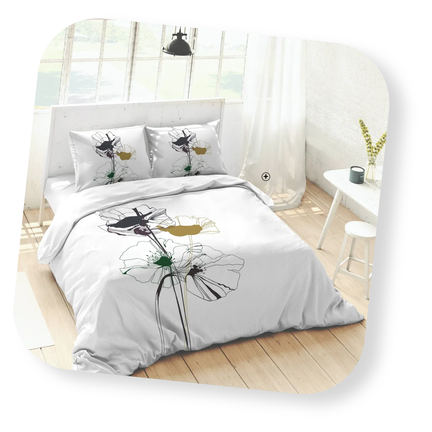 Linge de lit Coquelicot en coton imprimé, ambiance florale chaleureuse pour chambre cosy | Blog Blancheporte