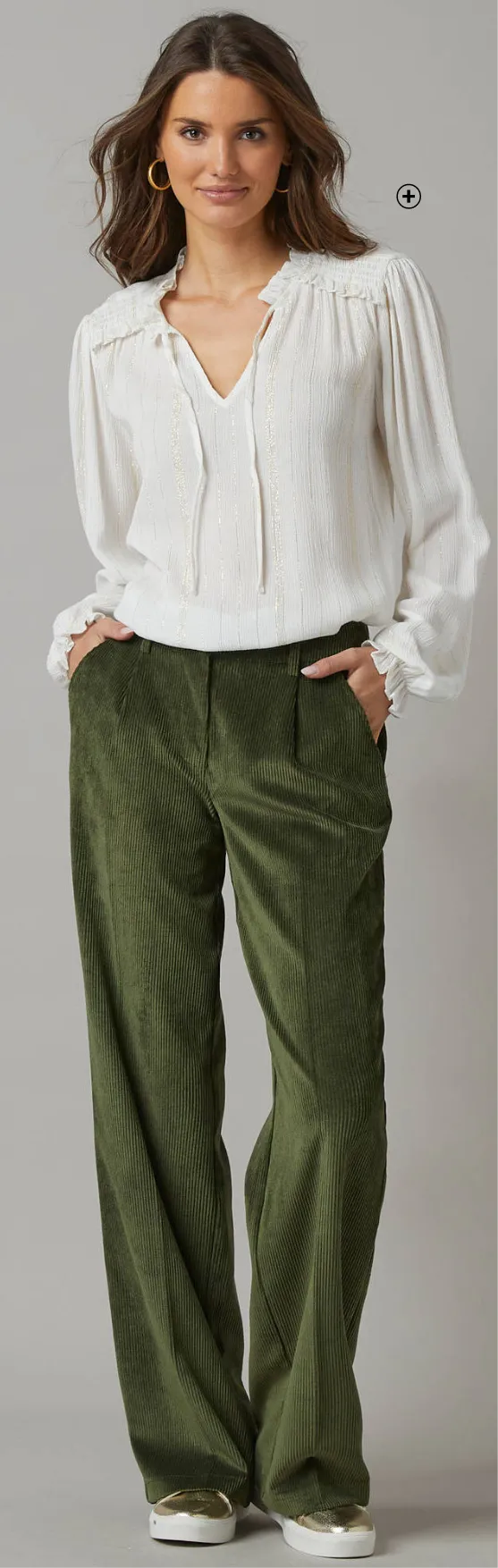 Blouse smockée en crépon à fils brillants – touche féminine oversize chic | Blog Blancheporte