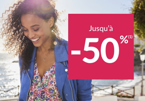 Craquez pour nos promos de printemps : jusqu'à -50%* sur une sélection de produits mode femme, lingerie, maison...
