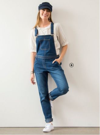 Salopette en jean femme stone bleu pas cher | Blancheporte
