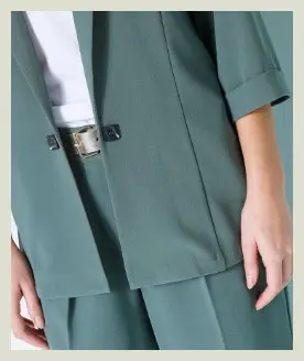 Veste mi saison femme manches 3/4 vert pas cher | Blancheporte