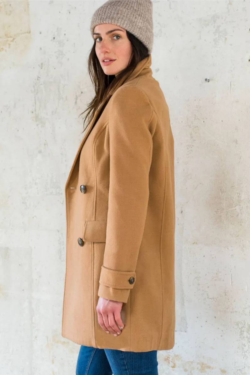 Manteau caban boutonné jaune - Blog Blancheporte