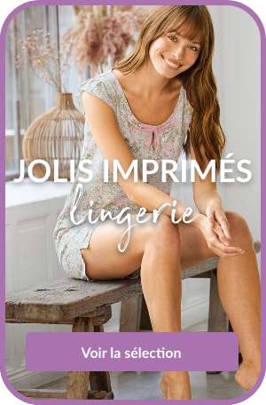 Profitez de notre sélection de lingerie femme imprimé à petits prix