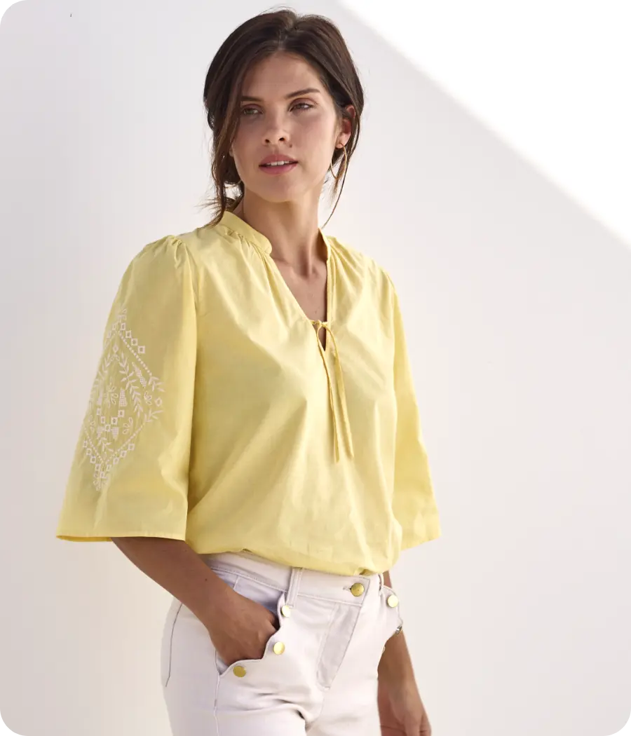 Craquez pour la blouse chez Blancheporte, la pièce indispensable de l'été du 34 au 58