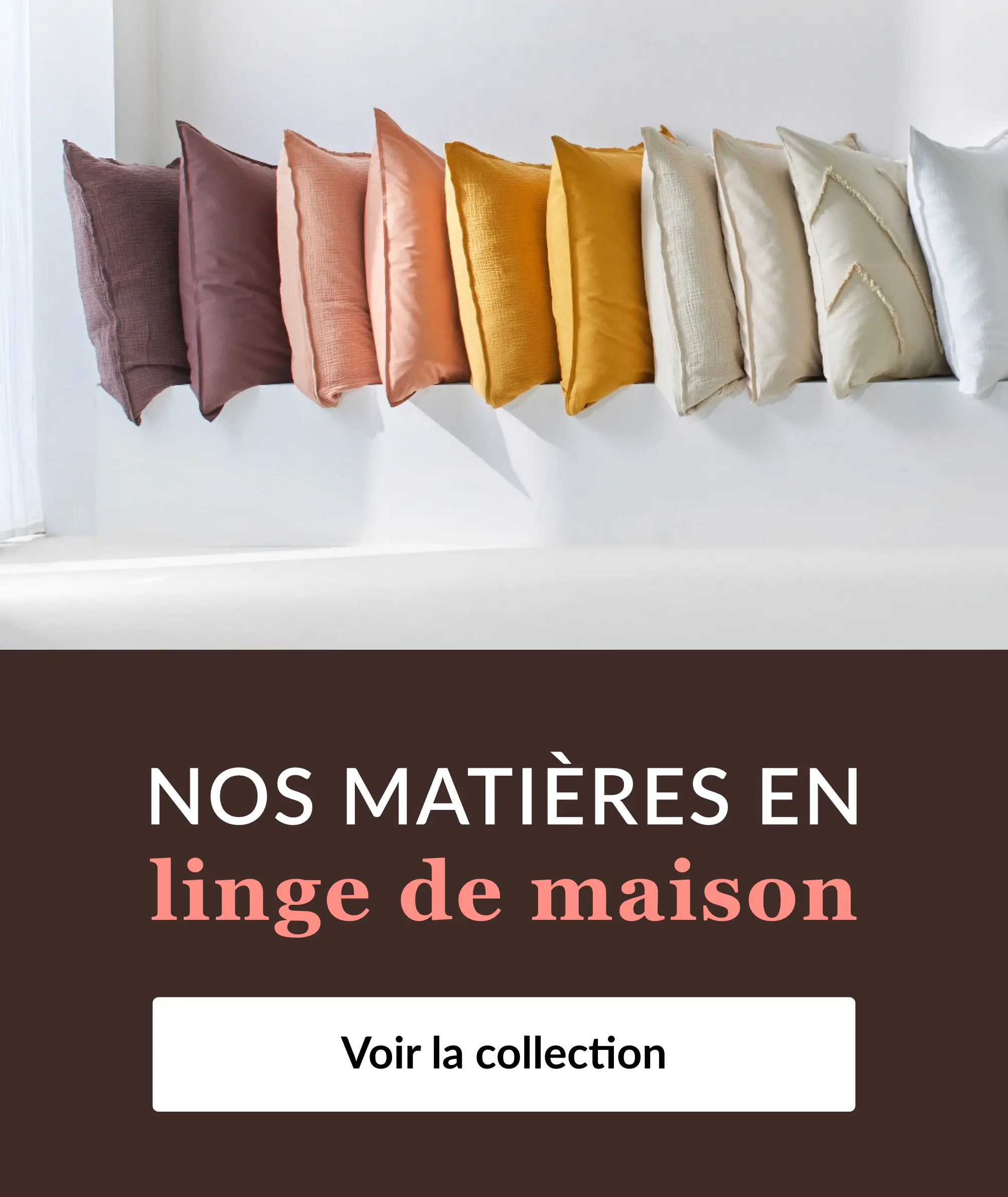 Découvrez nos matières en linge de maison sur Blancheporte.fr