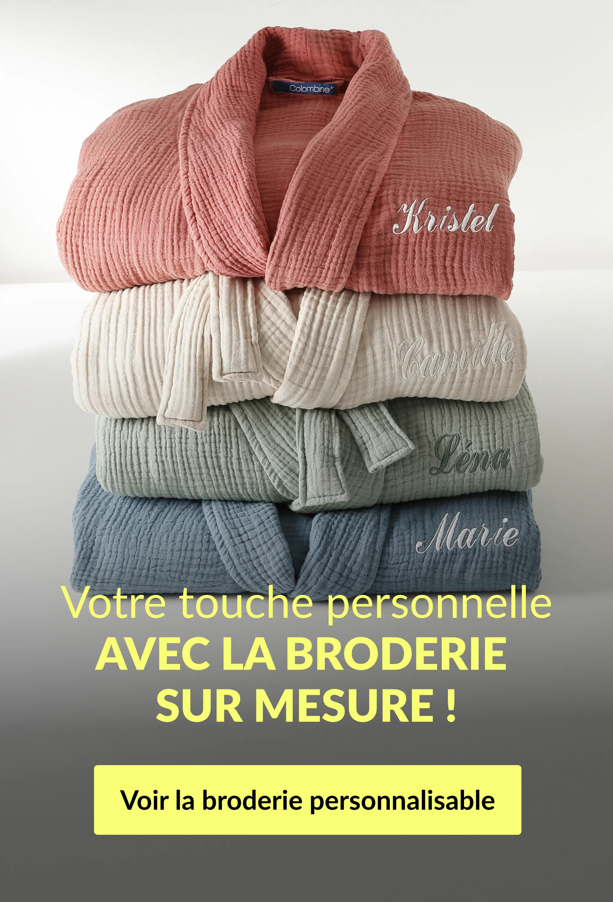 Votre touche personnelle avec la broderie sur mesure