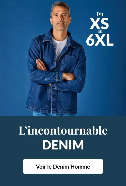 Le denim est à la mode chez les hommes : jeans, vestes, salopettes...