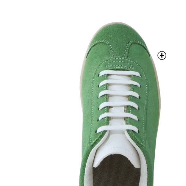 Baskets vintage en croûte de cuir colorées, touche rétro avec une robe | Blancheporte