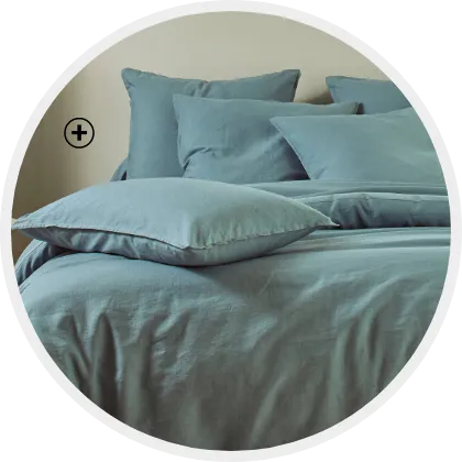 Parure de lit biface en lin lavé et coton lavé, parfaite pour illustrer comment choisir sa parure de lit durable et naturelle | Blog Blancheporte