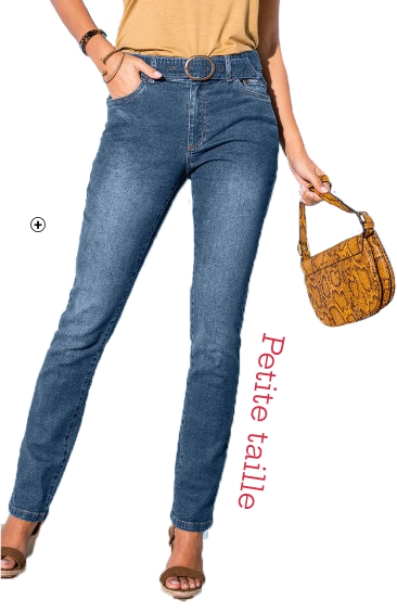 Jean droit stretch petite taille Jean droit femme stretch petite taille pas cher | Blancheporte