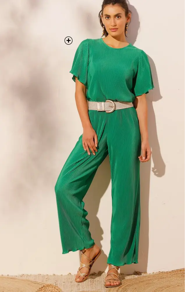 T-shirt plissé uni | style tendance | Blancheporte
