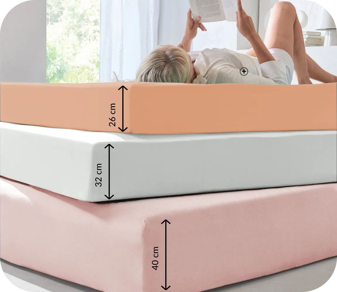Drap-housse uni en coton bonnet 32 cm, maintien optimal pour matelas épais – Blog Blancheporte