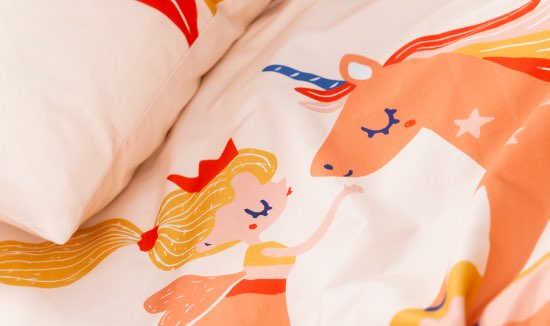 Linge de lit enfants coton imprimé et motifs pas cher | Blancheporte