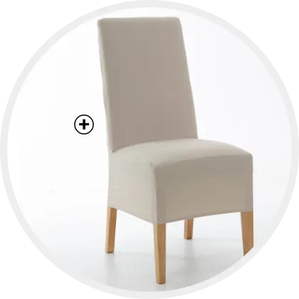 Rénovez vos chaises en un instant grâce à cette housse qui s'adapte parfaitement et permet également de les protéger. 
