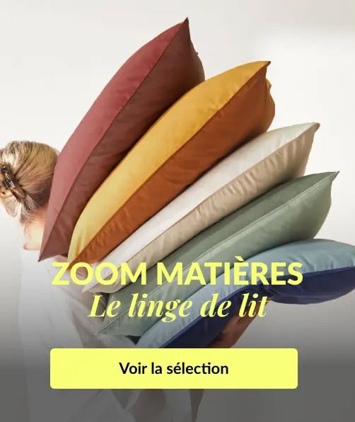 Profitez d'une multitude de matière de qualité pour votre linge de lit avec Blancheporte