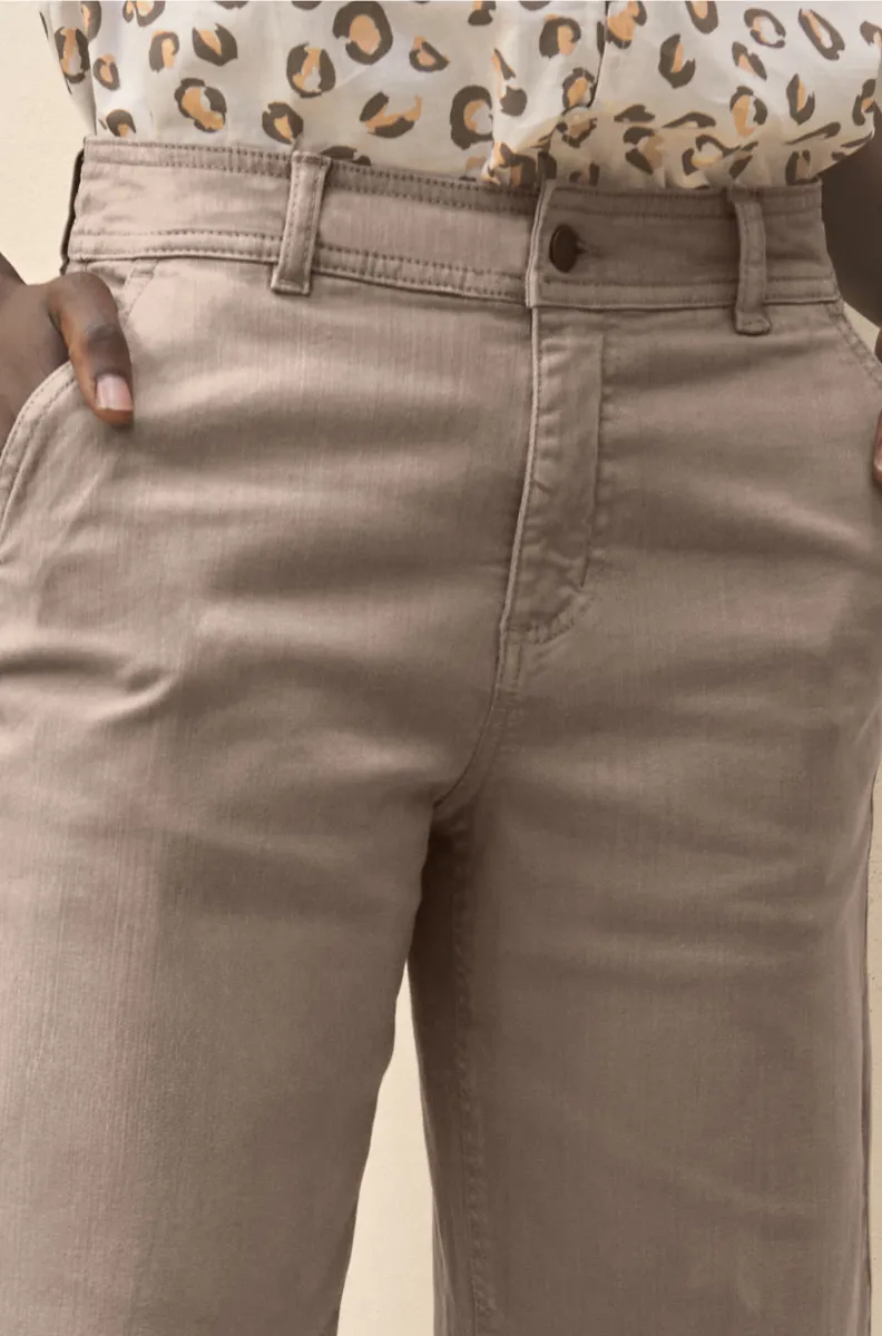 Pantalon marron sculptant 5 poches - Blog Blancheporte
