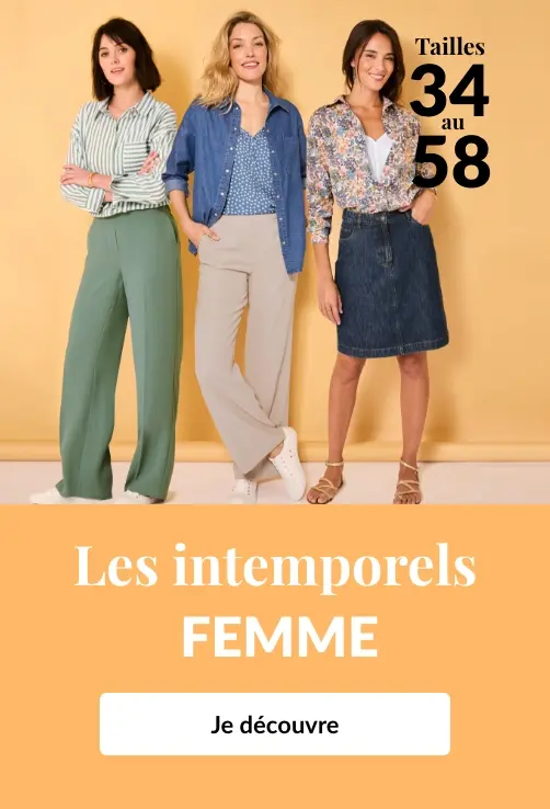 Découvrez notre sélection de produits mode femme intemporels