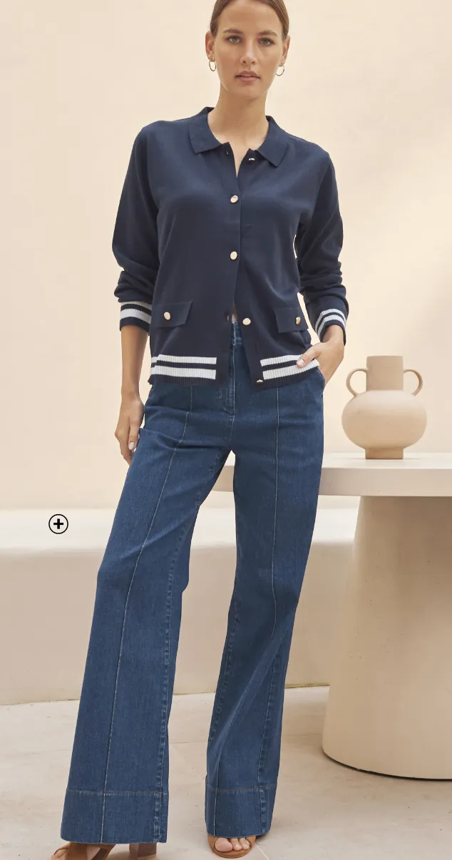 Jean flare à plis - Blancheporte