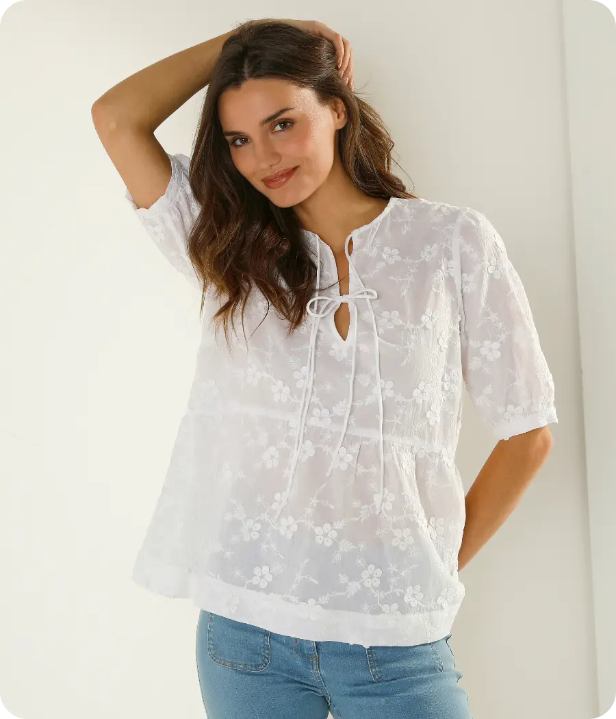 Craquez pour la blouse chez Blancheporte, la pièce indispensable de l'été du 34 au 58