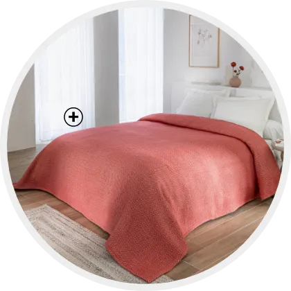 Couverture chaude 450 g/m² en laine et acrylique Courtelle, moelleuse et facile d’entretien, idéale pour l’hiver | Blancheporte