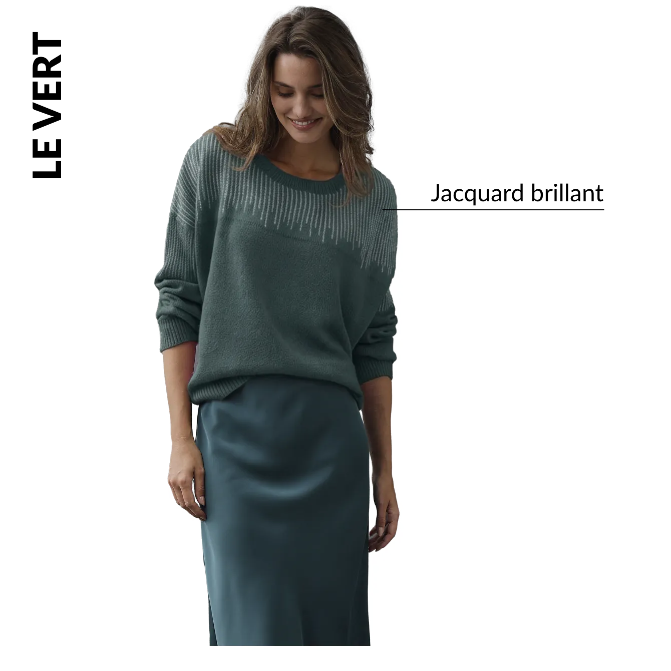 Pull loose en jacquard, toucher doux - Blog Blancheporte