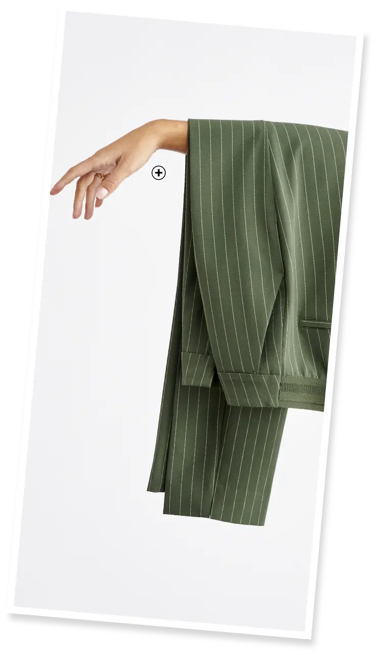 Pantalon 7/8ème coupe cigarette à imprimé rayé, adapté à toutes les morphologies pour une allure élégante | Blancheporte
