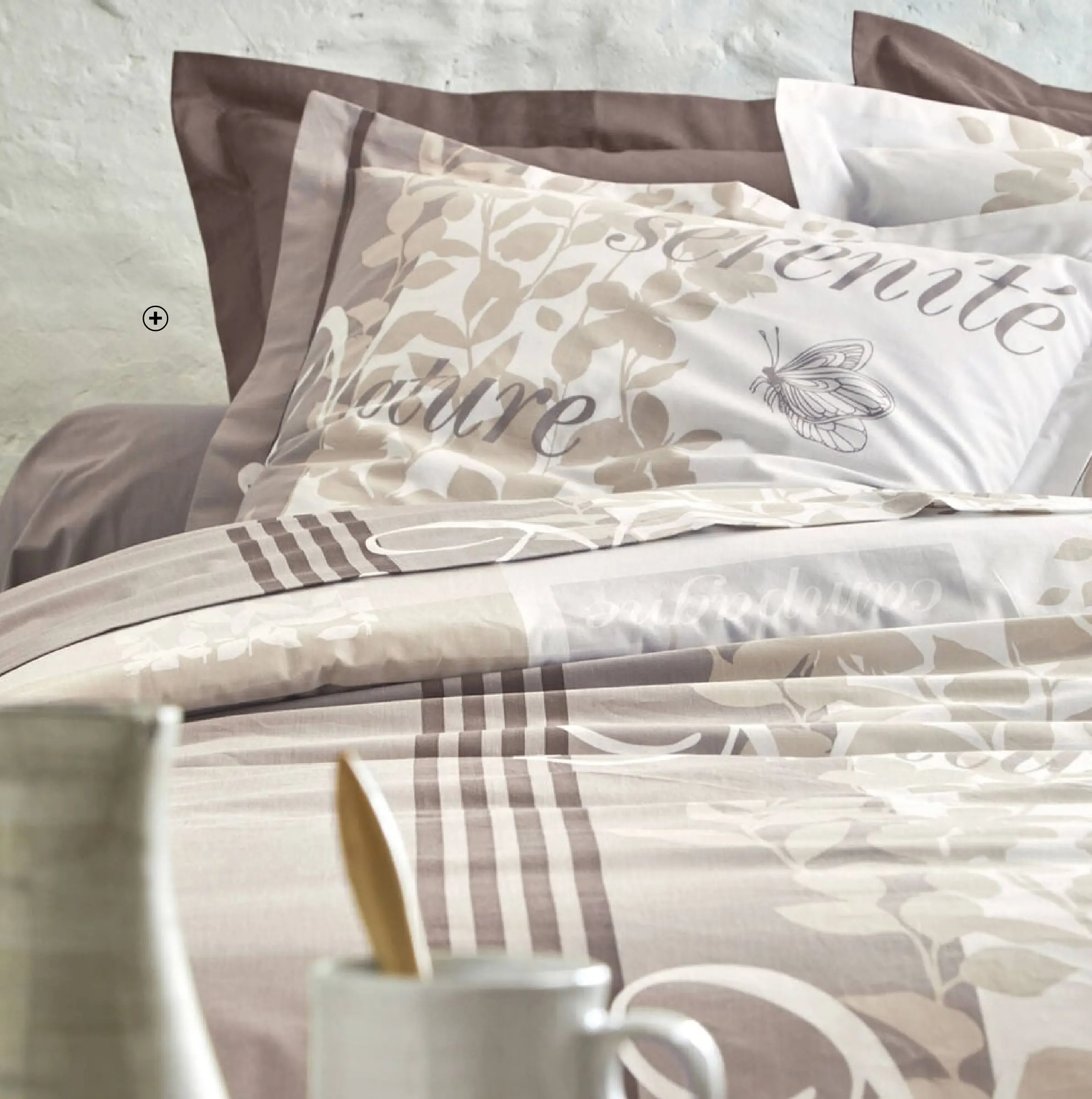 Housse de Couette Milos Foin, Différentes tailles | Vent du Sud