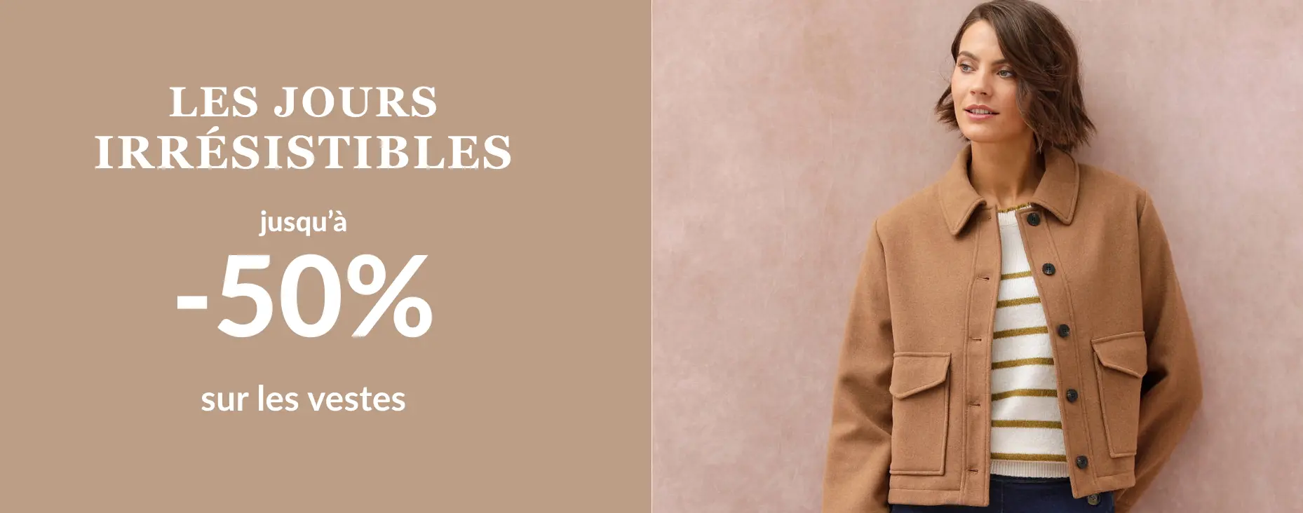 Les jours irrésistibles chez Blancheporte : jusqu'à -50% sur une sélection de vestes